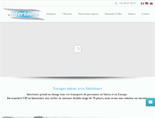 Tablet Screenshot of intertours.ch
